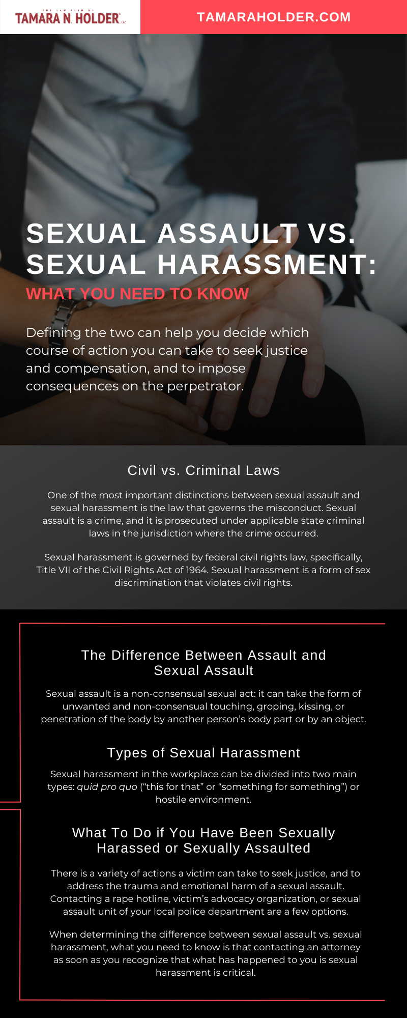 Sexual Assault vs. Sexual Harassment: What You Need To Know