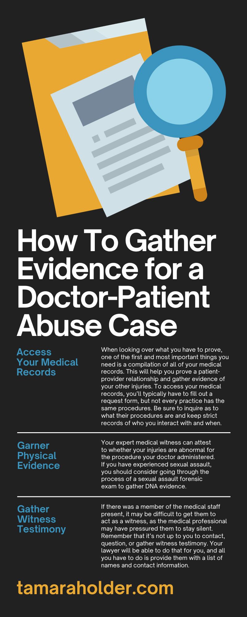 How To Gather Evidence for a Doctor-Patient Abuse Case