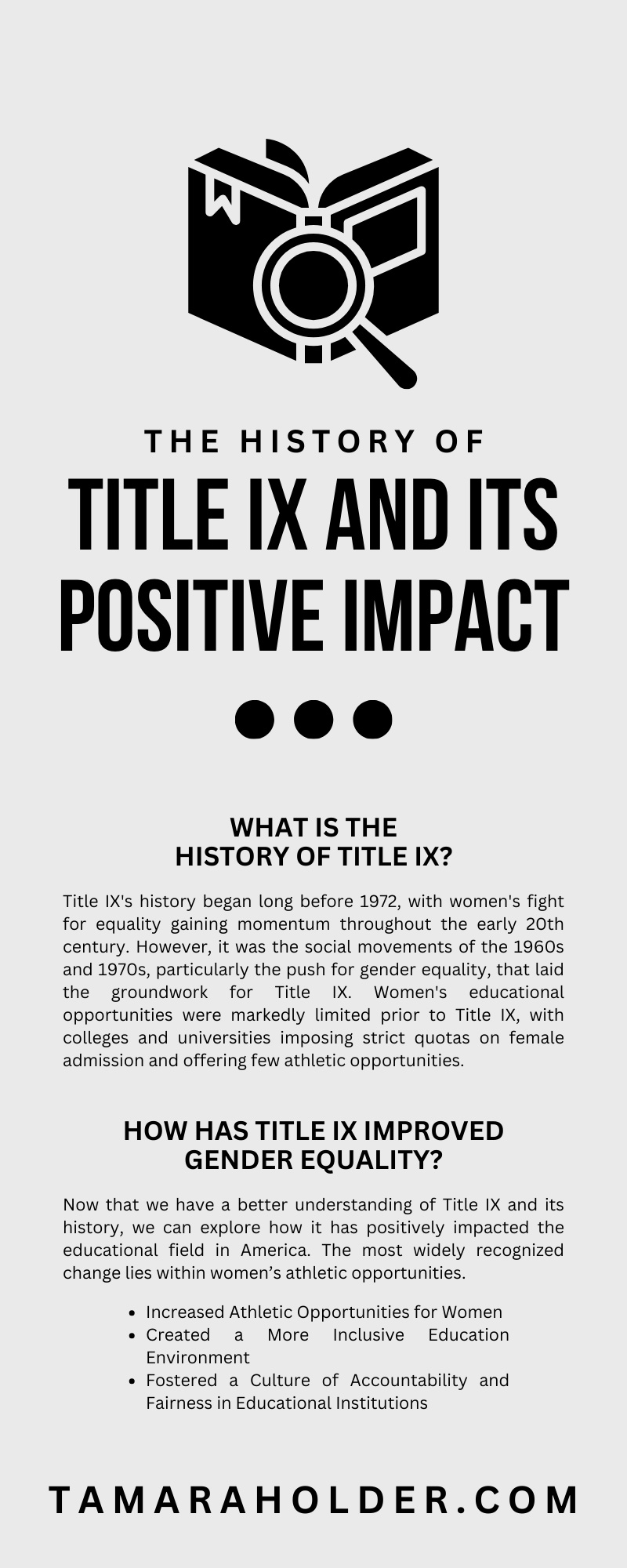 The History of Title IX and Its Positive Impact
